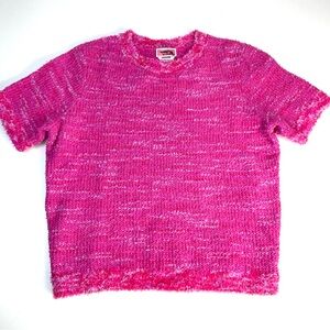 Kate Spade Knit Pink/Fuchsia Tweed Top